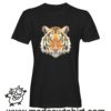 001 tigre tshirt nera uomo