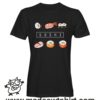 025 sushi tshirt nera uomo