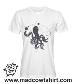 000076 octopus Tshirt Uomo Donna Bambino