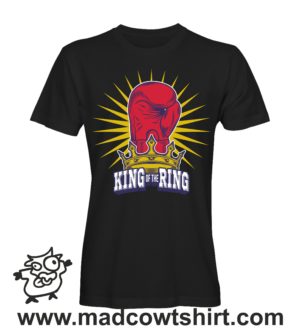 000163 king of the ring T-shirt Uomo Donna Bambino