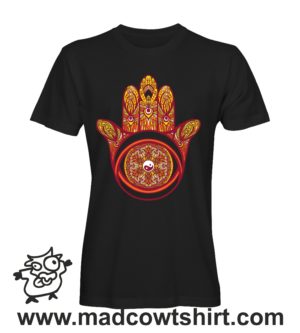 Alternative view of 000090 hamsahand Tshirt Uomo Donna Bambino