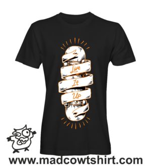 Alternative view of 000186 live skate T-shirt Man Woman Child