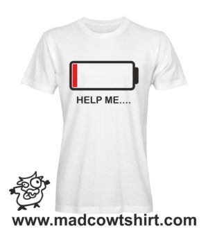 Alternative view of 000189 help me T-shirt Uomo Donna Bambino