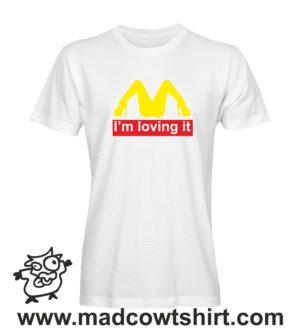 000208 im loving it T-shirt Uomo Donna Bambino