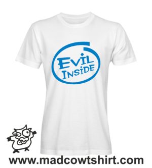 Alternative view of 000209 evil inside T-shirt Uomo Donna Bambino