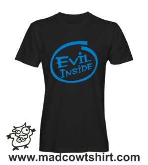 000209 evil inside T-shirt Uomo Donna Bambino
