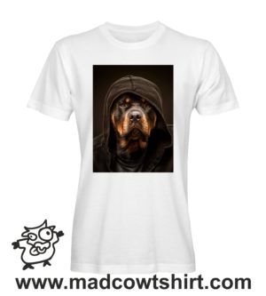 000238 funny rottweiler paint T-shirt Uomo Donna Bambino