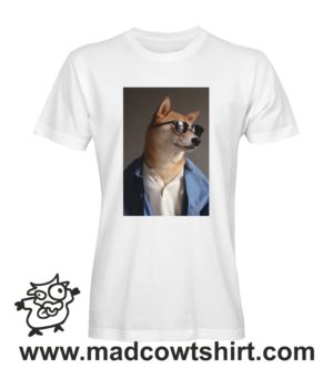 Alternative view of 000241 funny shiba paint T-shirt Uomo Donna Bambino