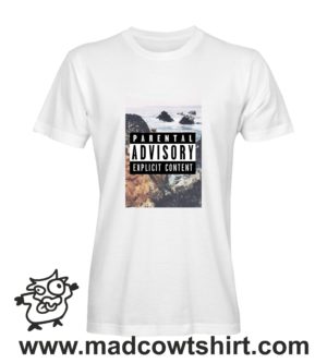 000248 parental advisory T-shirt Uomo Donna Bambino