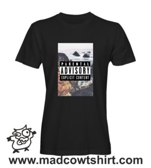 Alternative view of 000248 parental advisory T-shirt Uomo Donna Bambino