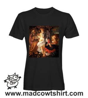 Alternative view of 000280 caravaggio The Rest on the Flight into Egypt T-shirt Uomo Donna Bambino