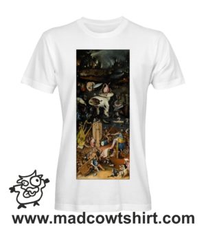 000286 Hieronymus Bosch - The Garden of Earthly Delights - Hell T-shirt Uomo Donna Bambino