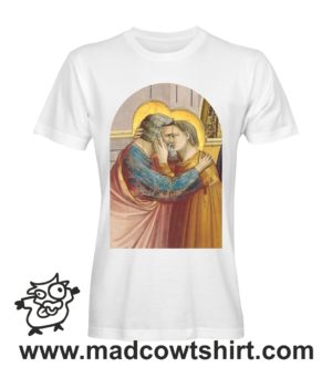 000288 Giotto il bacio scrovegni T-shirt Uomo Donna Bambino