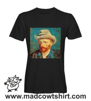 Alternative view of 000296 van gogh autoritratto T-shirt Uomo Donna Bambino