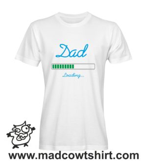 000320 dad loading T-shirt Uomo Donna Bambino