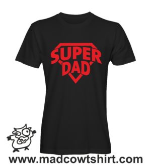 Alternative view of 000322 super dad T-shirt Uomo Donna Bambino