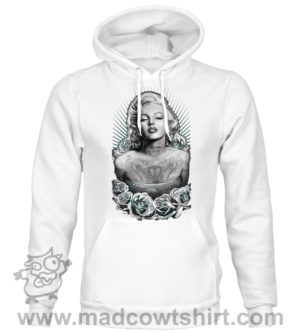 000356 gangster marilyn monroe Felpa unisex senza o con cappuccio