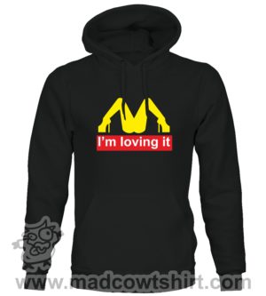 000361 im lovin it Felpa unisex senza o con cappuccio