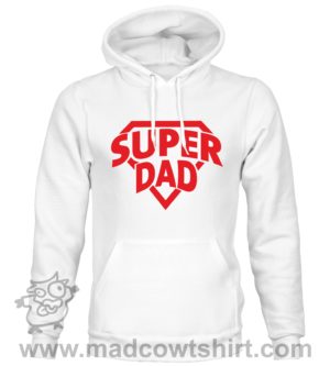 000370 super dad Felpa unisex senza o con cappuccio