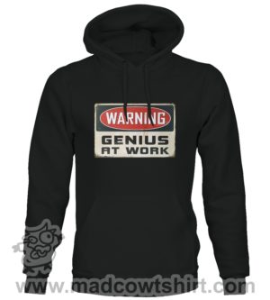 Alternative view of 000378 genius at work Felpa unisex senza o con cappuccio