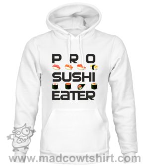 Alternative view of 000379 pro sushi eater Felpa unisex senza o con cappuccio