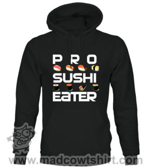 000379 pro sushi eater Felpa unisex senza o con cappuccio