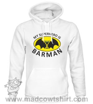 000384 barman Felpa unisex senza o con cappuccio