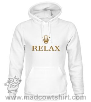 000426 relax Felpa unisex senza o con cappuccio