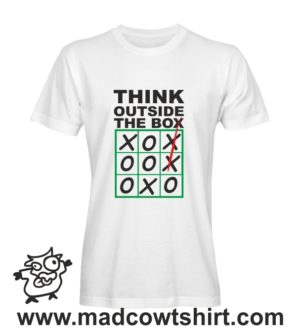 Alternative view of 000459 think outside the box T-shirt Uomo Donna Bambino