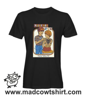 000465 rainy day fun home tattoo kit T-shirt Uomo Donna Bambino