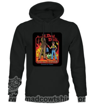 Alternative view of 000442 deal with devil Felpa unisex senza o con cappuccio