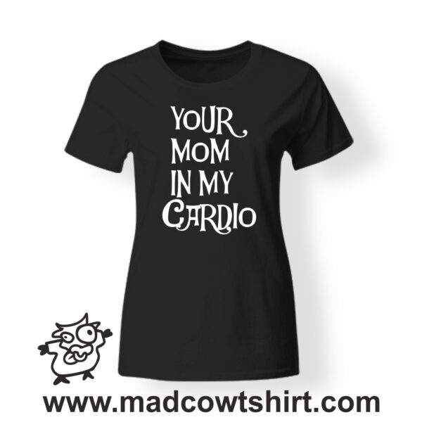 T-Shirt Uomo Divertente 'Your Mom's Bed And Breakfast' - Crazy Dog, Nero - Foto 3